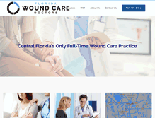 Tablet Screenshot of floridawoundcaredoctors.com